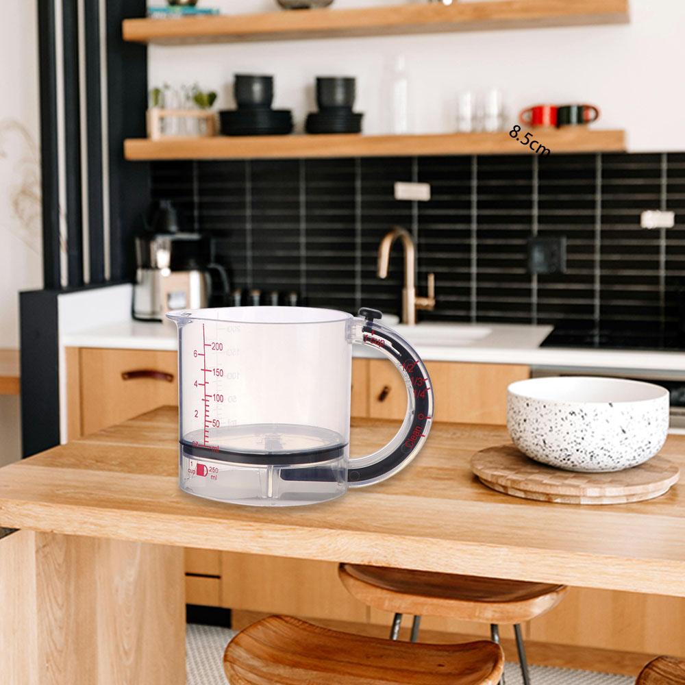 Measuring Multi-Functional Measuring Cup Food Grade Graduated Beaker Measuring Cube Cups  Cooking