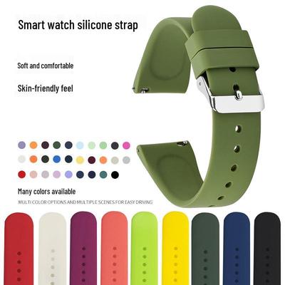 Universal 20mm Quick Release Silicone Watch Band for Huawei, Apple, Samsung Smartwatches