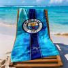 Manchester City Strandtuch Super Weich Saugfähig Bequem Leicht Perfekt Für Reisen Yoga Camping Und Schwimmen