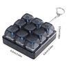 9Key XDA Profile Translucent Keycap Tester Keychain per tester di interruttori di tastiera per giocatori e programmatori