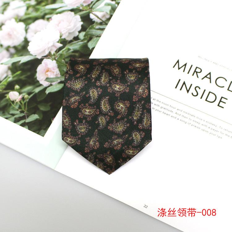 9cm Bedruckte Herrenkrawatte, Business Casual Britische Anzugkrawatte