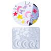 DIY Drop Earring Mold 3D Resin Pendants Moulds Fashionable Ear Jewelry Molds Silicone Material for Hand-Making Earrings