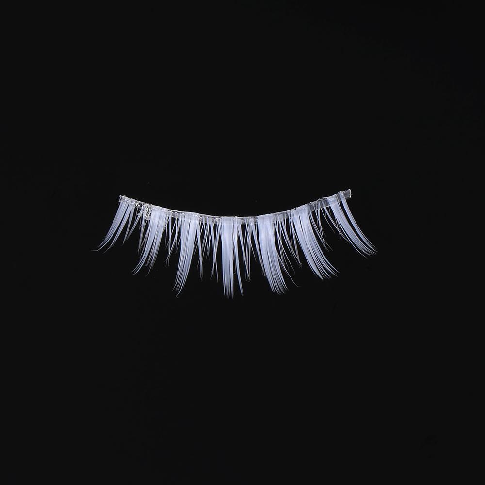 Lightweight Lash Extension White False Eyelashes Upper Lower Eyelashes Halloween Cosplay Lashes