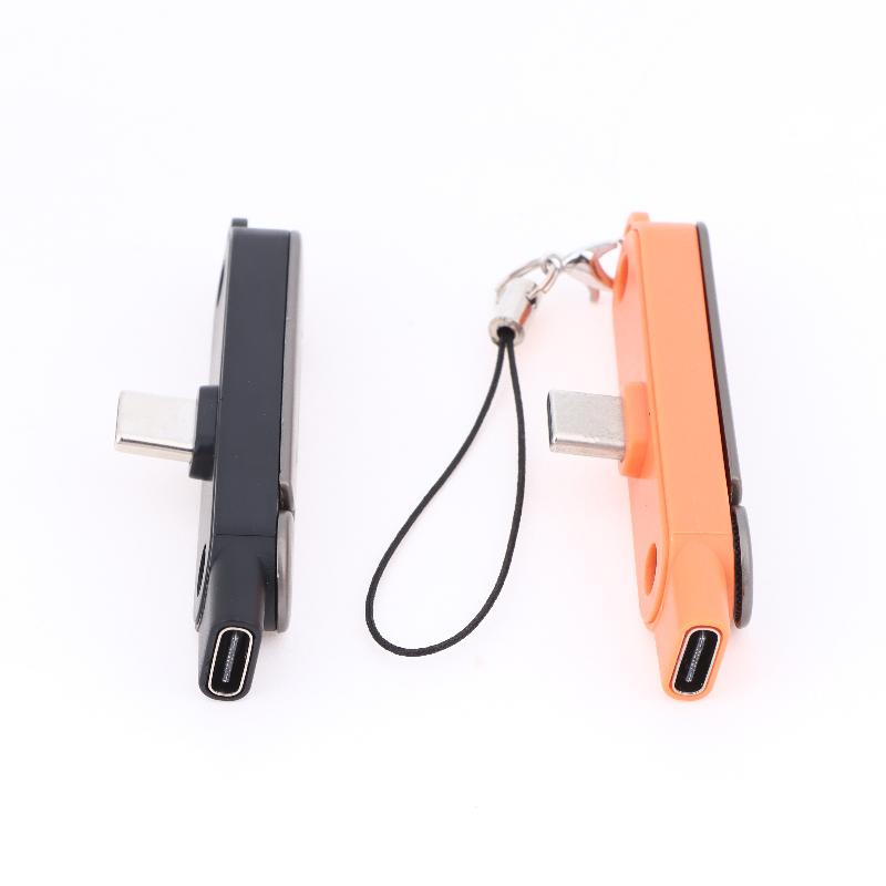 240W Typ C zu Typ C 2-in-1 Schnelllade-Datenadapter mit Telefonständerfunktion Faltbarer Telefonladehalter Adapter