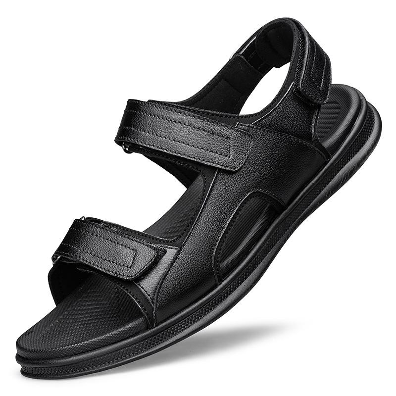 Men s Non-slip Wear-resistant Velcro Beach Sandals - Breathable Outdoor Fashion 44