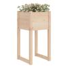 Vidaxl Donica, 40X40X81 Cm, Lite Drewno Sosnowe