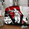 1pc V for Vendetta Flannel Throw Blanket - HD Printed Lightweight Soft Warm All-Season Blanket for Sofa, Bed, Travel, Camping 087