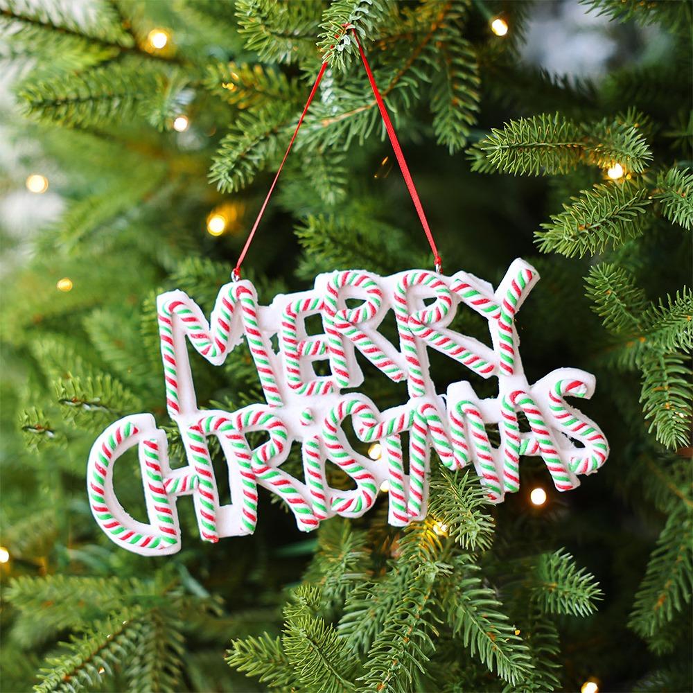 

Welcome Signs Christmas Hanging Ornament English Letter Xmas Tree Ornaments Window Decoration зелёный