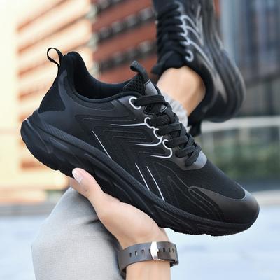 New Large-size Men's Shoes Autumn Mesh Breathable Running Shoes Versatile Soft Sole Lightweight Non-slip Casual Sports Shoes