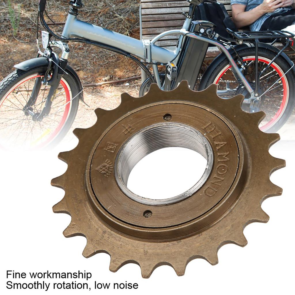 1 STÜCKE Metall Korrosionsbeständig Hohe Haltbarkeit Geräuscharm Fahrrad 22 Zähne Schwungrad Bike Radfahren