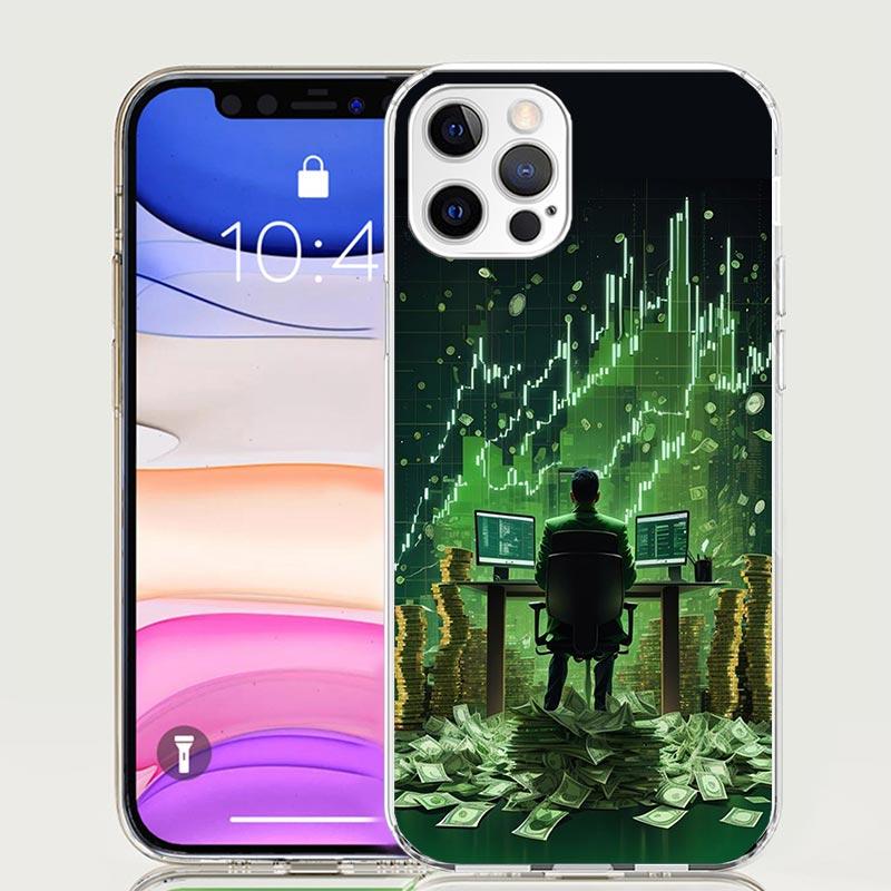 Trade Investment Forex Stock Market Phone Case For iPhone 17 Air 16 15 Plus 11 14 Pro Max 13 Mini 12 7 8 + SE Pattern Art Custom
