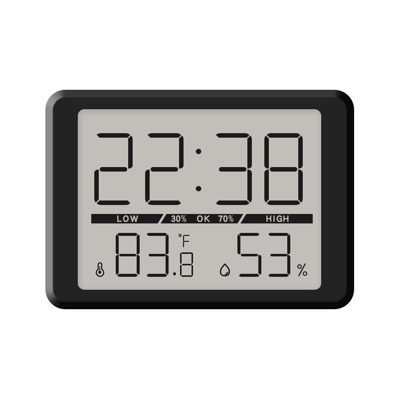 New Ultra-thin Magnetic Electronic Clock Multi Function Electronic Digital Temperature and Humidity Alarm Clock Lighting Bedside Clock