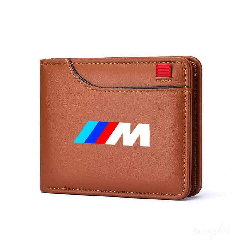 Car Wallet Leather Mini Credit For BMW E46 E90 E60 F10 E39 F30 E36 F20 E91 E30 G30 G20 Card Purse Portable Small Wallet Keychain cyhk37
