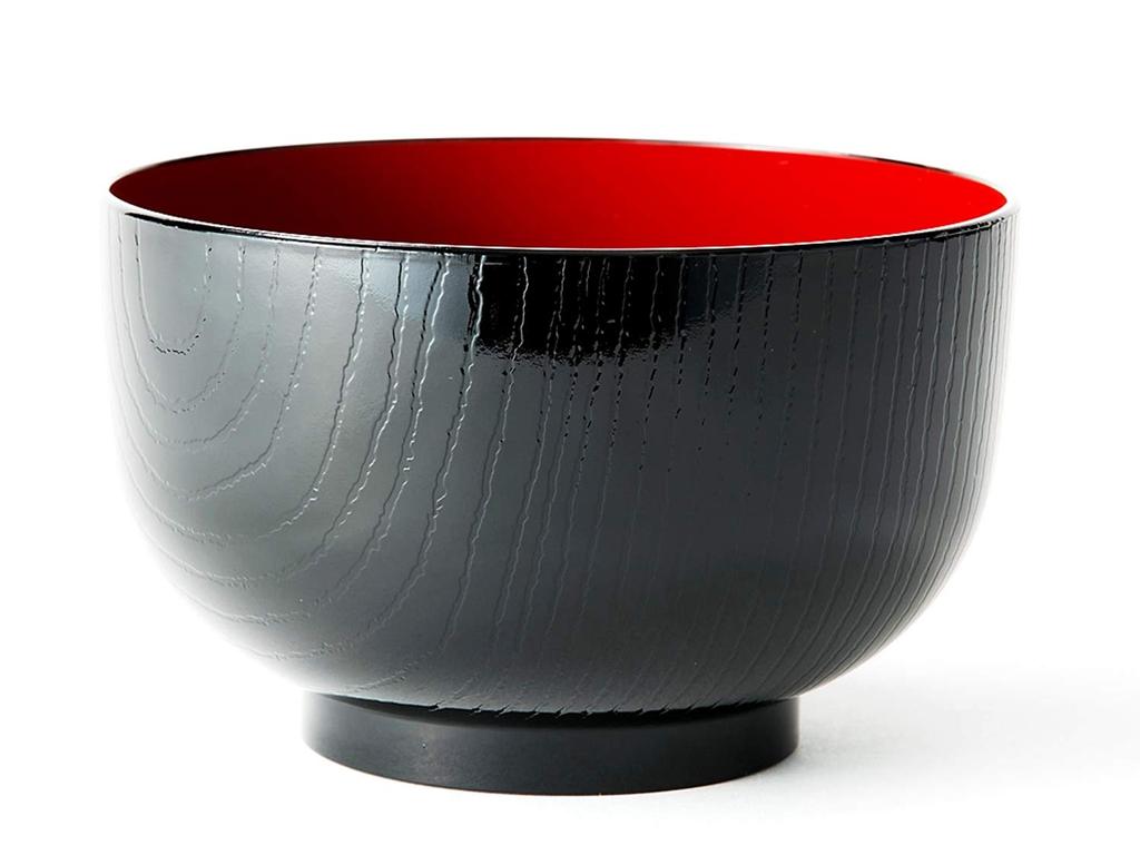 Asahi Koyo Soup Wood Kurouchi Japanese Dishwasher Microwave Made in Japan Bowl, Bowl, Multi-use Bowl, Grain, Vermilion, Style, Safe, Safe,
