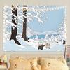 Ins Fresh Style Healing Cute Cartoon Wall Tapestry for Bedroom Unique Living Room Decor Wall Hanging Art Cloth