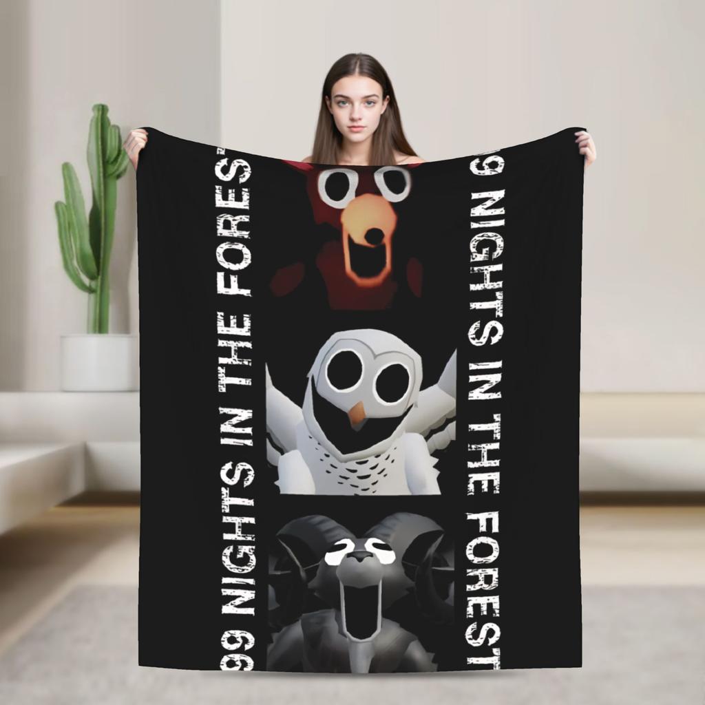 99 Nights in The Forest  Blankets Quality Warm Soft  Throw Blanket Winter Decorative Bedroom Graphic Bedspread