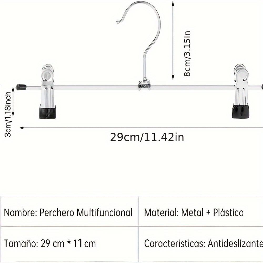 10pcs(1set) Pants Racks Wind Proof Multi-purpose Skirt Racks for Clothes Drying Trousers Wardrobe Clip Anti-slip Clothes Hanger