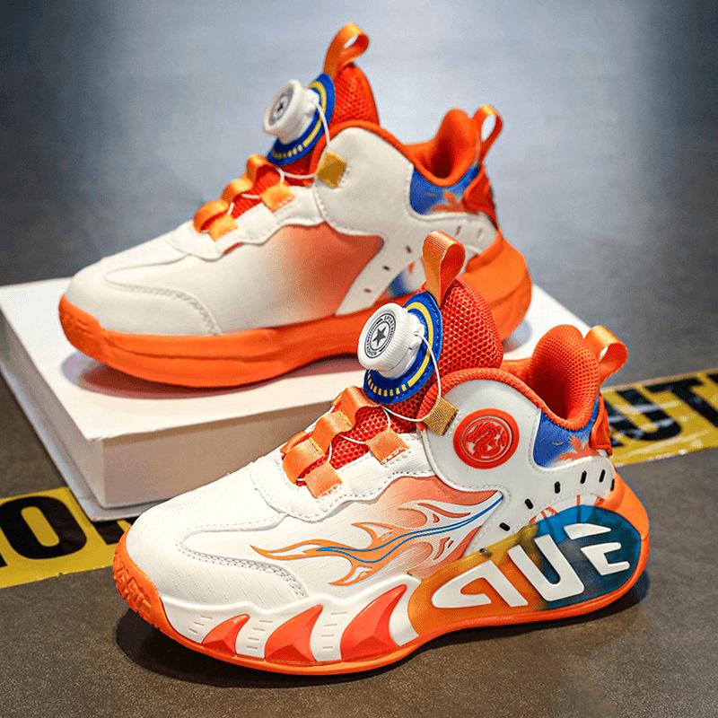 6-12 year old boys shoes autumn new running children's sports shoes white breathable non-slip basketball shoes medium and old children