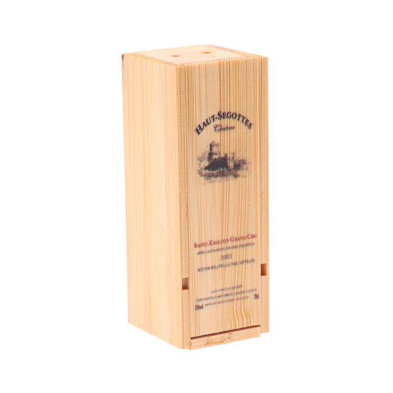 1 Set Oyuncak Bebek Evi Minyatür Simülasyon Kırmızı Şarap Kutusu Modeli Yemek Aksesuarları Oyuncak Bebek Evi Dekorasyonu İçin Çocuklar İçin Taklit Oyun Oyuncakları