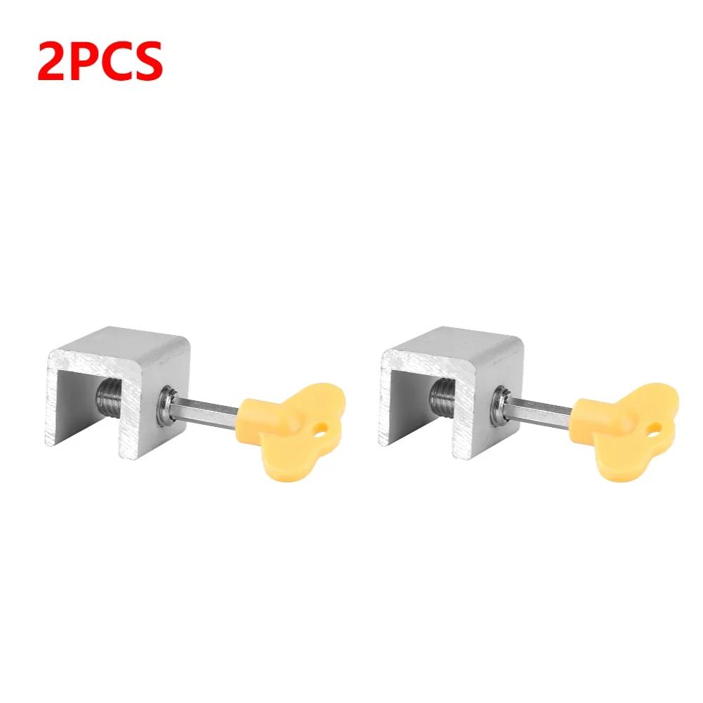 10-1Pcs Aluminum Alloy Window Lock Stopper Sliding Window Anti-theft lock Window Sliding Door Baby Kids Child Safety Doors Lock