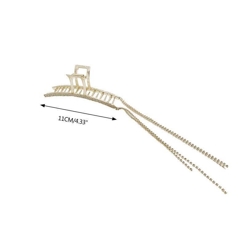 Französische Lange Quaste Hai Haarspange Strass Haarspange Haarnadel Barrett Haaraccessoires für Freundin Frauen