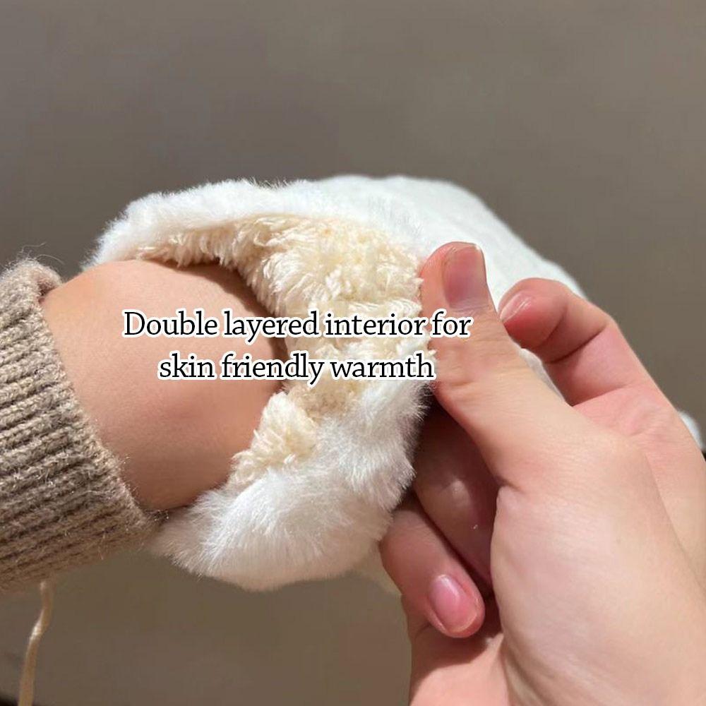 Moufles Pelucheuses Poilues Gants Animaux Chauds Mode Femmes Gants Hiver Cosplay