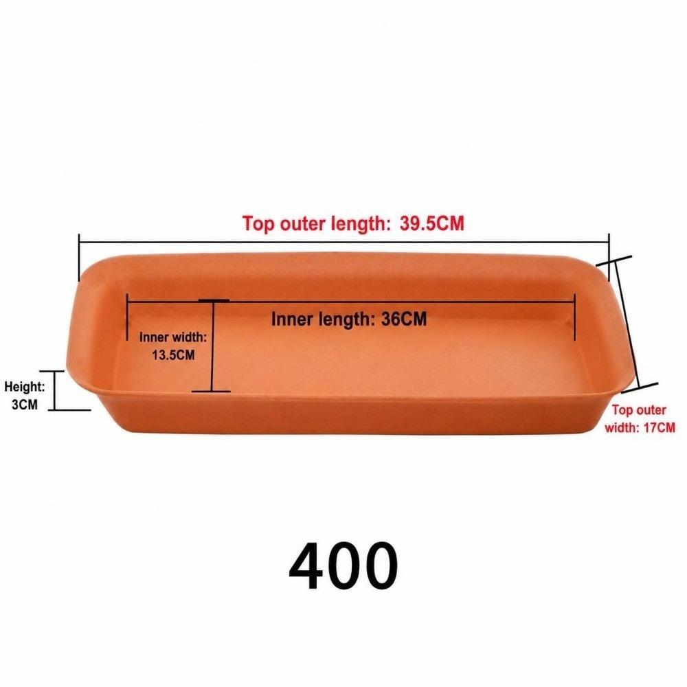 1Pcs Garden Rectangle Flower Pot Plastic Tray Saucers Plant Saucer Indoor Outdoor Drip Trays