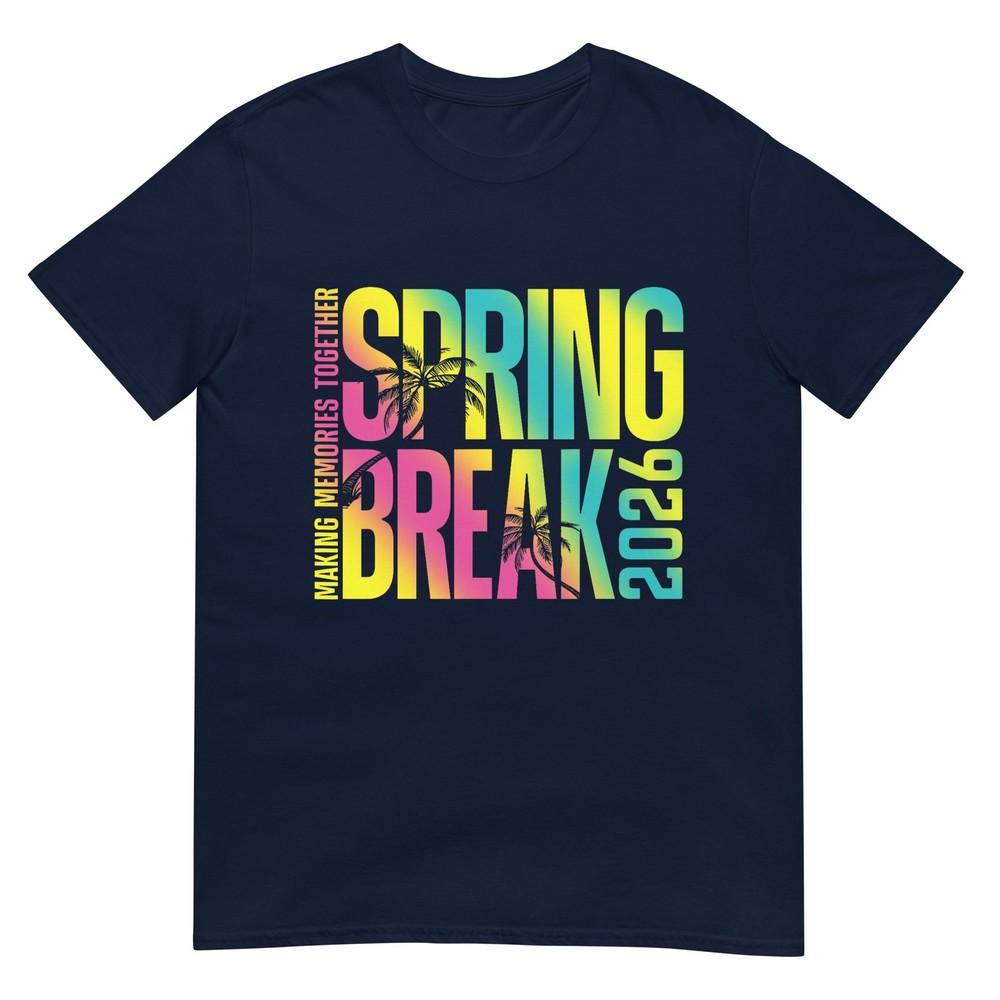 Vintage Spring Break 2026 Vacation Beach Family Friend Trip Tshirt S