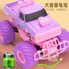 Babyrene Pink Girl Gift Toy Car 2.4G Children's Big Wheel Off-Road Climbing RC Remote Control Car