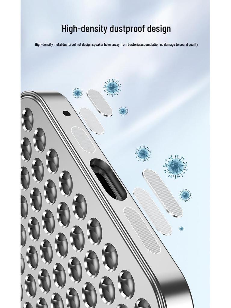 Heat Dissipation Snap-on Aluminum Case for iPhone 14 Pro/15/16/17 Pro Max with Aroma Diffuser