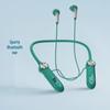 Neck-Hanging Bluetooth Headphones with Long Standby, Dual-Ear, In-Ear Sports Design, and Digital Display.