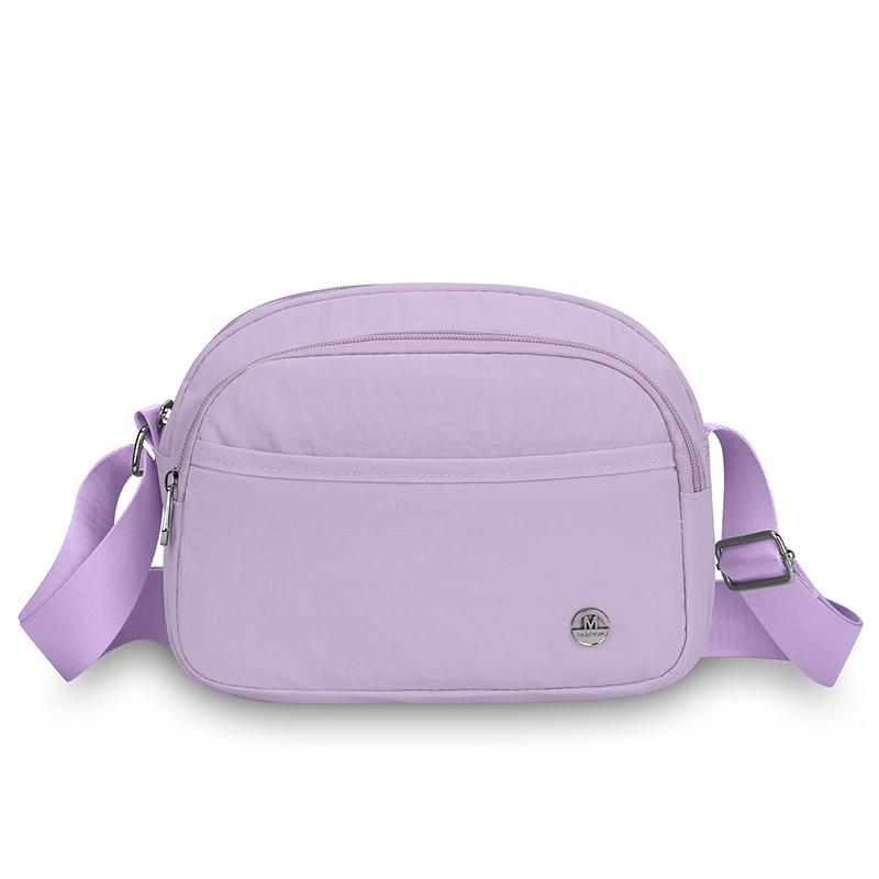 Multi-Compartment Large Capacity Shoulder Bag Women's Lightweight Nylon Bag Shoulder Crossbody Small Square Bag