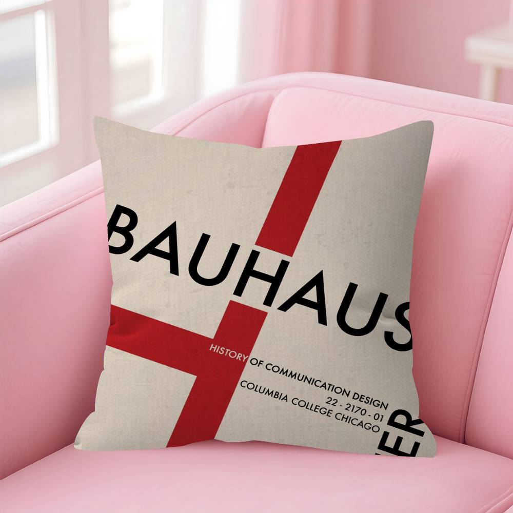 Abstract Bauhaus Style Geometric Picture Cushion Cover Car Throw Pillow Case For Sofa Car Christmas Gift