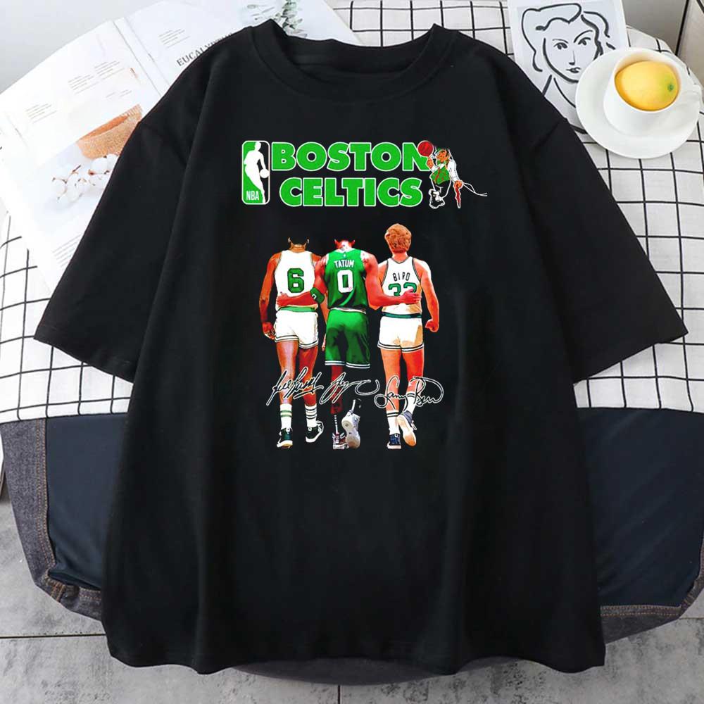 

Larry Bird Bill Russell Signed T-shirt black Unisex All Sizes JJ4601 Unisex T-Shirt XXXXL