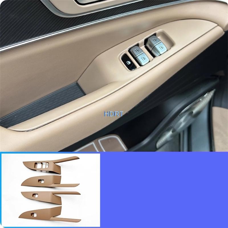 Car Styling Amber Brown Interior Gear Shift Window Lifting Panel Outlet For Chery Jaecoo 8 J8/Tiggo 8 L/Tiggo 9/Fulwin T9 2024 +