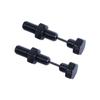 Screw Black Silver Color Stainless Steel Ear Studs Earrings Fashion Accessories Piercing Jewelry