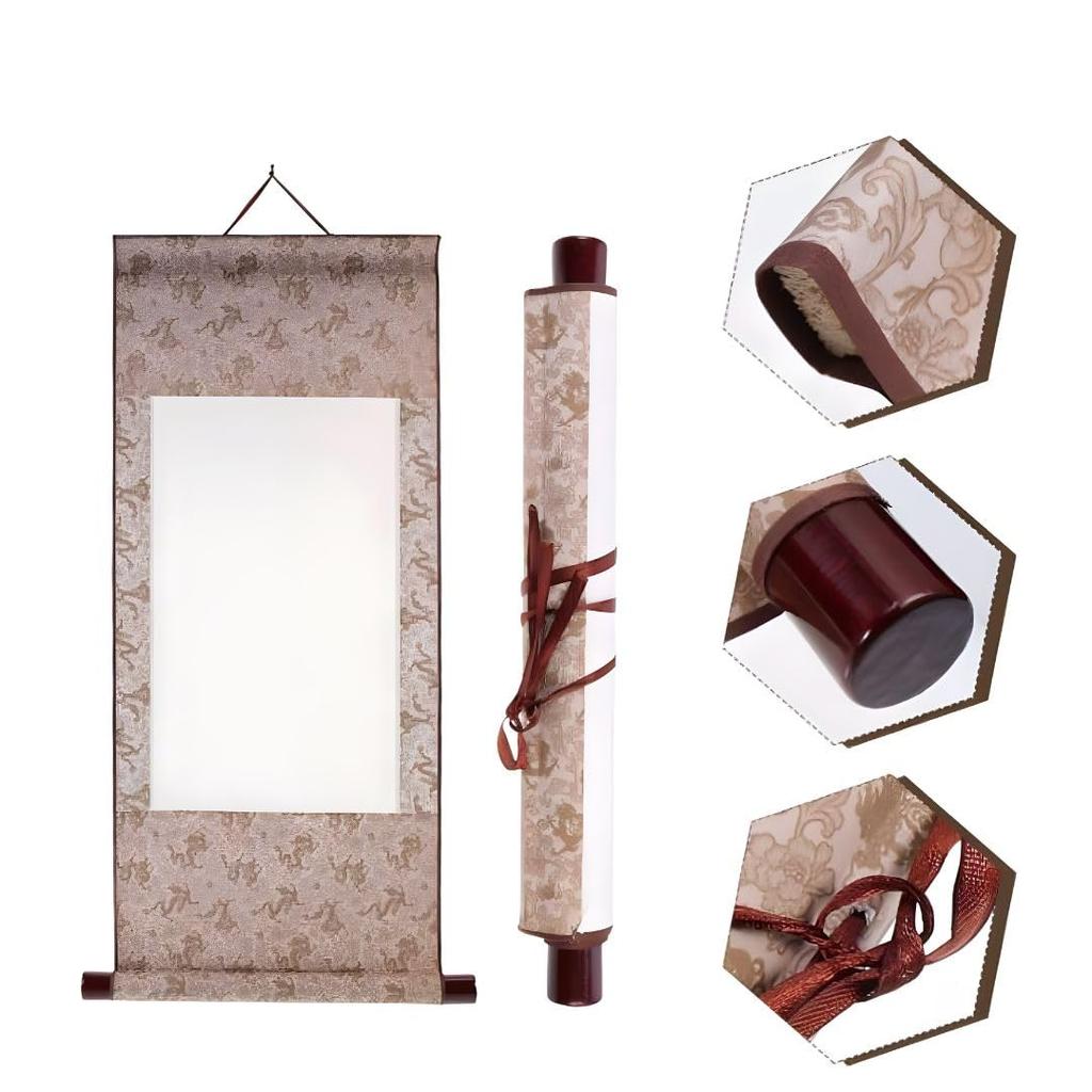 Hängendes Set für japanische Neue Tuscheausstellungen TK.Felly Rollen, Schlicht, 6, Leer, Kalligraphie, Malerei, Jahres-Kalligraphie, Malerei, Rollen,