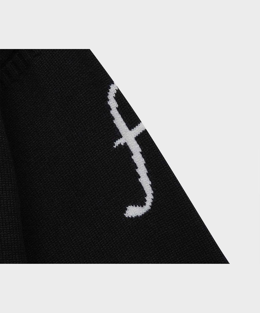 FFEFF STUDIO F Logo Wool Turtleneck (Black)