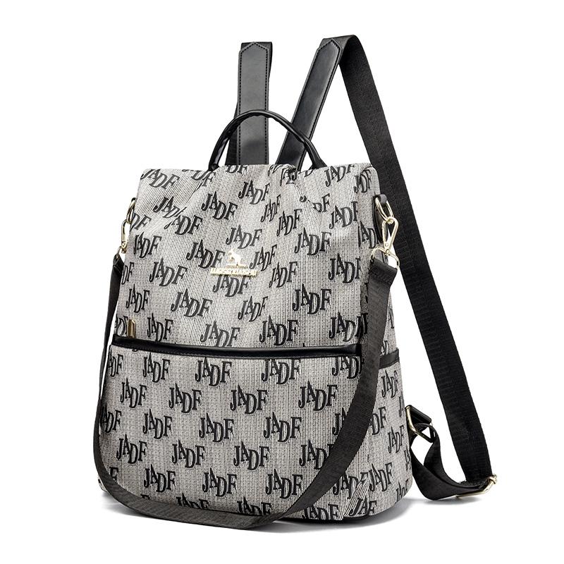 Letter Print Anti-Theft Backpack Large Capacity Women's Backpack Student Schoolbag