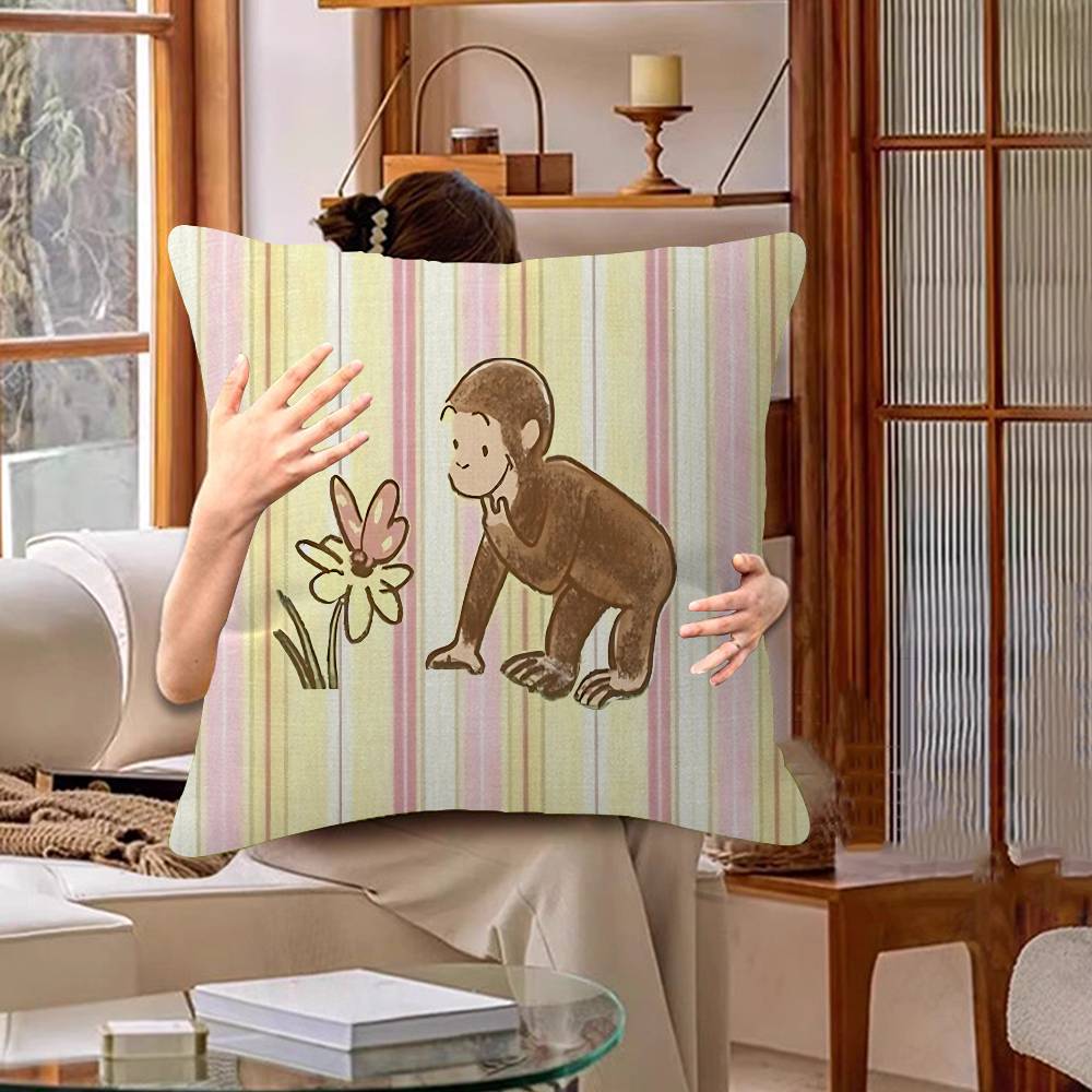 MONKEY CARTOON C-Curious GeorgeS pillow cover sofa cushion cover home room decoration children gift
