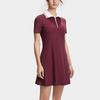 Fila Color Block Logo Tennis Polo Dress With Shorts Women Dresses Wine-Red A11W423304F-WI