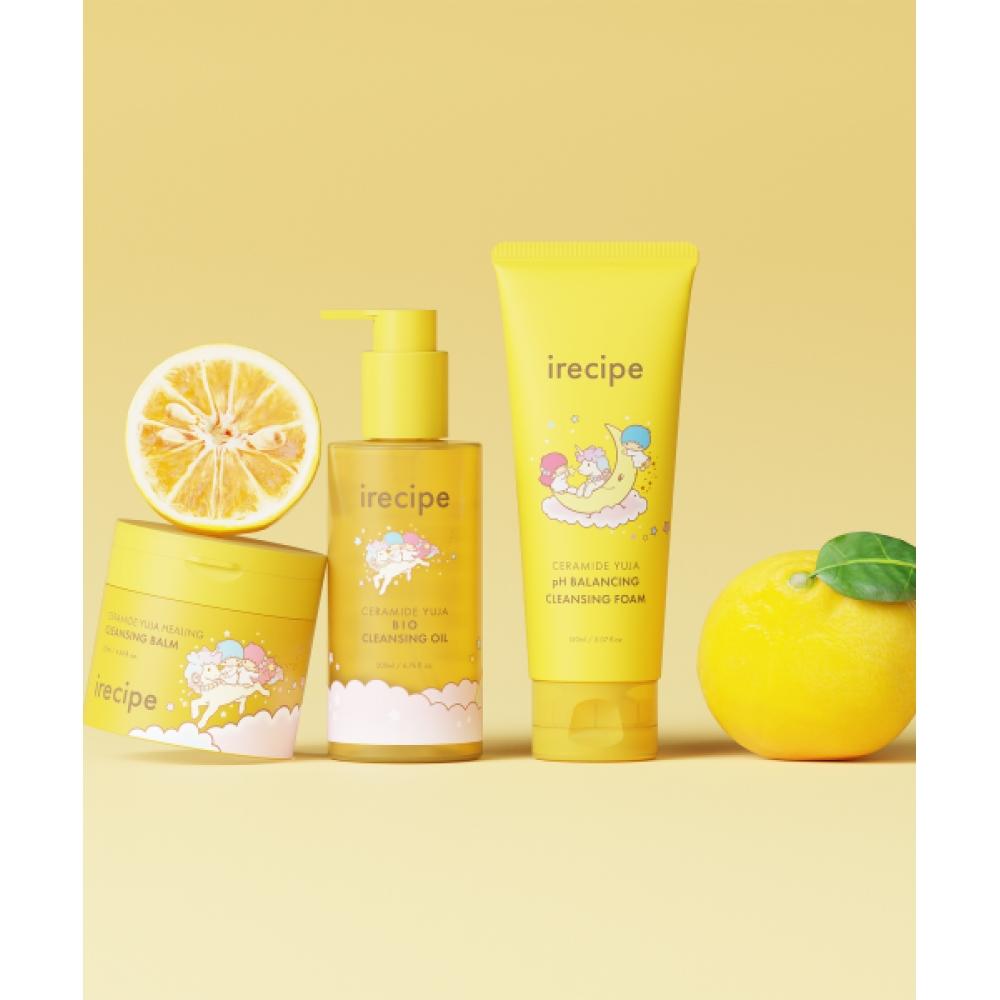 Irecipe [Kollaboration] Ceramid Yuzu Mitesser-Reinigung Set Öl Oder Balsam + Schaum