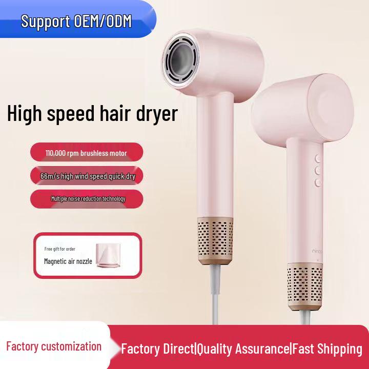 High-Speed Ionic Hair Dryer with Brushless Motor, 110,000 RPM
