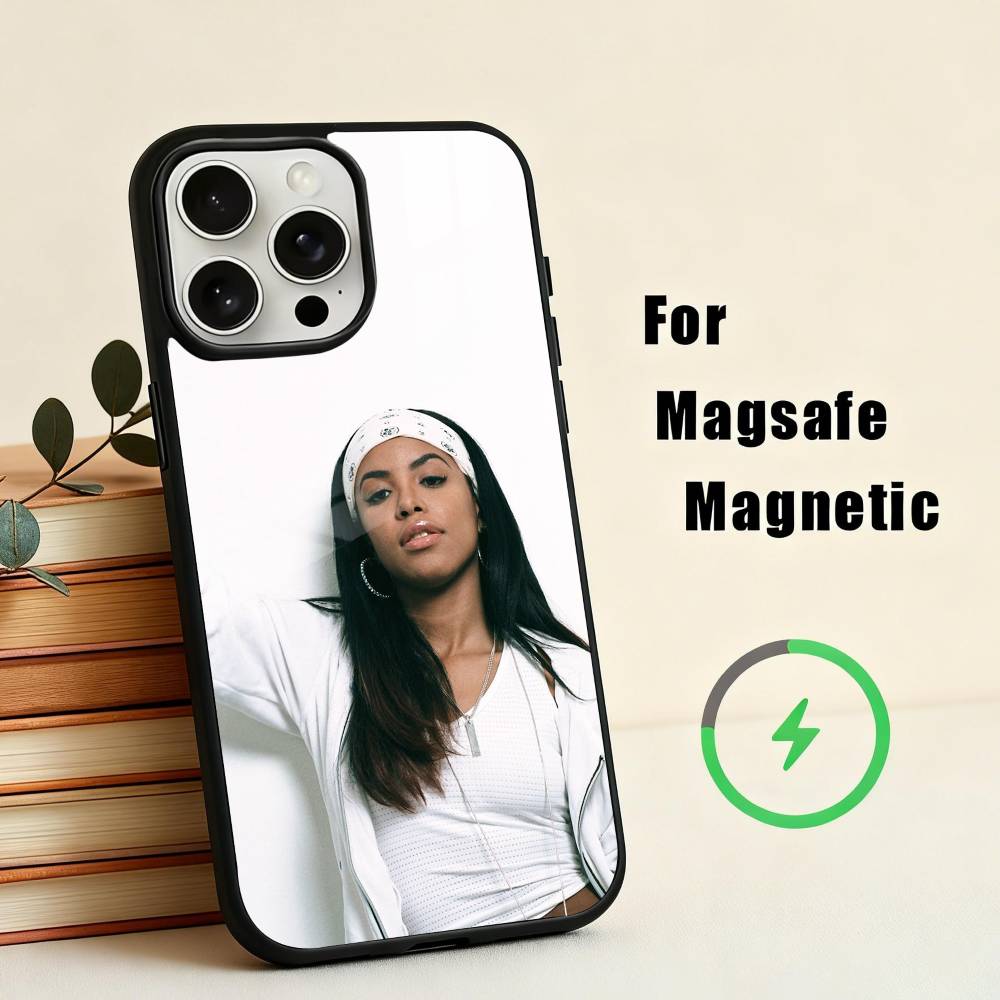 Singer A-A-AaliyahS H-hip pop  Phone Case For iPhone17,16,15,14,13,12,11 Plus,Pro Max Magnetic For Magsafe Wireless Charging