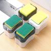 Kitchen Dishwashing Detergent Dispenser Press Type Automatic Dispensing Box Scouring Pad Dishwashing Brush Soap Dispenser Box