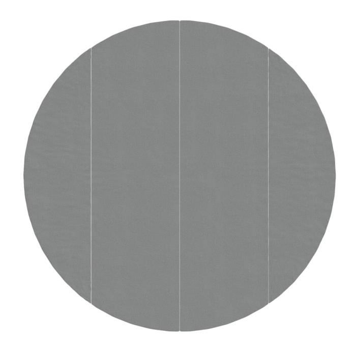 VidaXL Bâche de piscine gris clair Ø458 cm géotextile polyester 94220