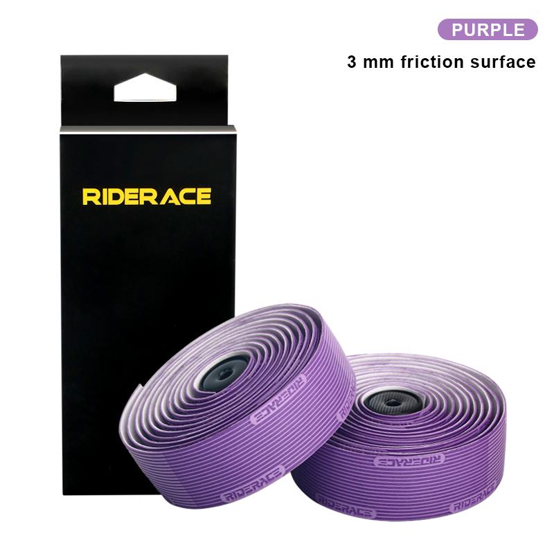 1Pair Bicycle Handlebar Tape With 2 End Plug Anti-Slip Shock Absorption Bar Wraps Fixing Straps PU+EVA Road Bike Handle Belt
