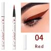 12 Colors Liquid Eyeliner Pen Long Lasting Waterproof White Black Green Blue Yellow Purple Eyeliner Pen
