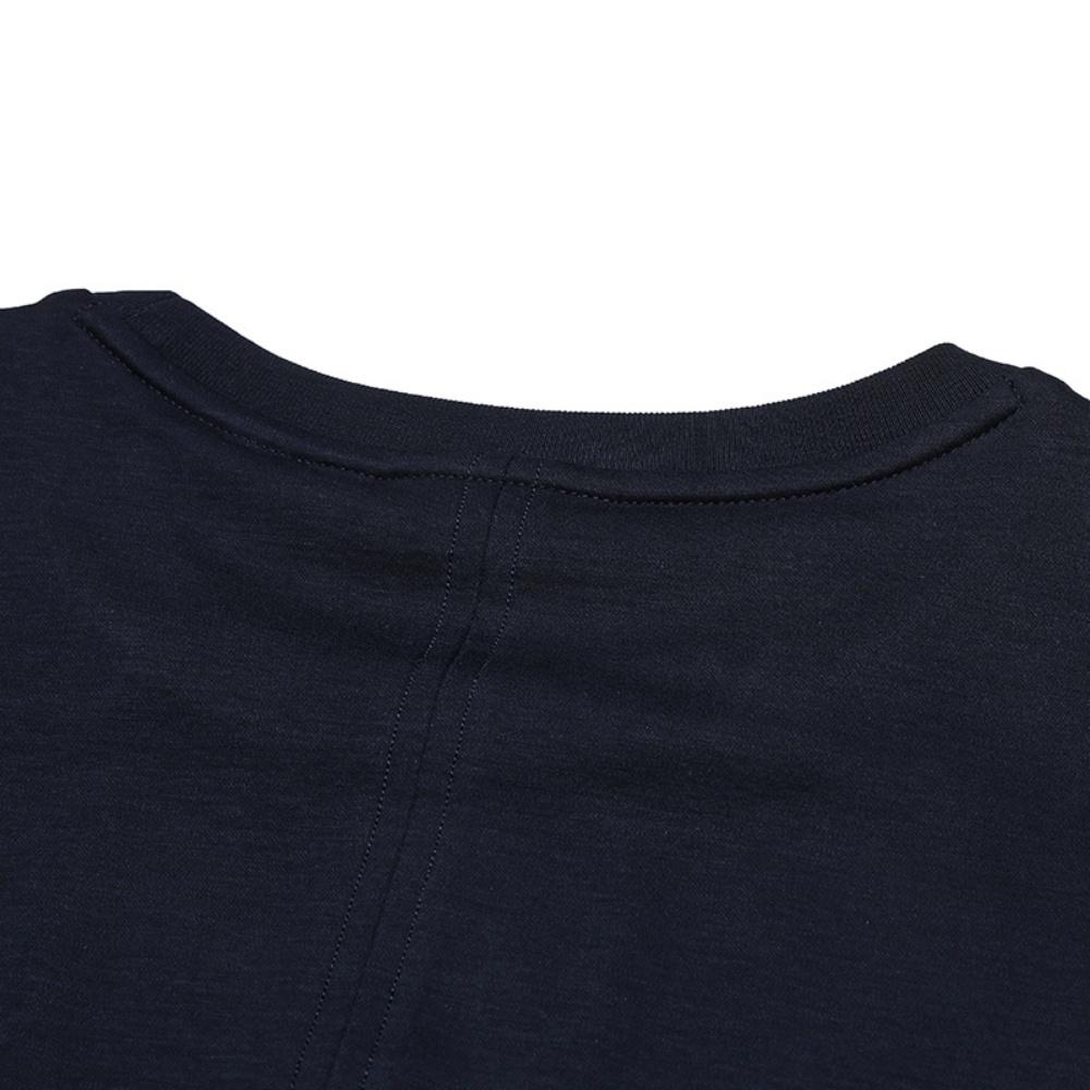 FILA Emerald Classic Casual Versatile Short Sleeve T-Shirt Women Tops Dark-Blue F11W524110FNV