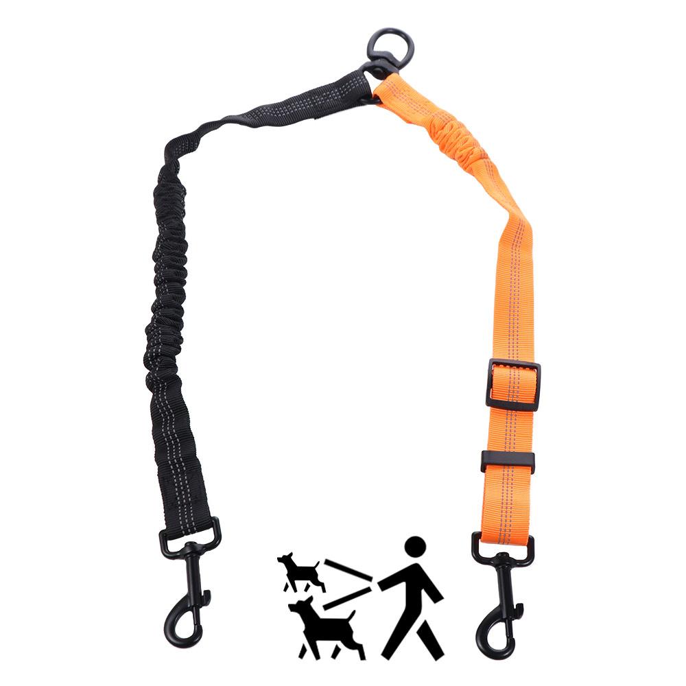 2 in 1 Two Dog Lead Reflective Two Dog Traction Leash Cat Leads Double Dog Leash  Pet Puppy
